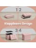 SONGMICS Sitzhocker Minota in Rosa - (B)41 x (H)31 x (T)31 cm