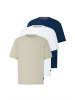 BLEND T-Shirt BHKriso 3er-Pack in Blau