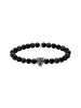 Thomas Sabo Bead-Armband Black Cat in silber, schwarz
