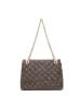 KASSANDRA Schultertasche in BLACK + BROWN