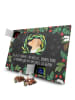 Mr. & Mrs. Panda Advents-Teekalender Hund Blumen mit Spruch in Kreidetafel