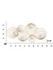 Mauro Ferretti Dekorative 3D-Wand aus goldfarbenem Metall und Spiegeln, 90 x 2,5 x 45 cm