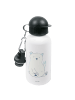 Mr. & Mrs. Panda Aluminium Trinkflasche Eisbär Faul ohne Spruch in Weiß