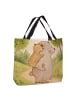 Mr. & Mrs. Panda Strandtasche Papa Bär Design ohne Spruch in Weiß