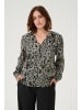 Kaffe Langarm-Bluse KAmilia Regular fit in Moonstruck / Black Animal