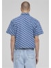 Urban Classics Short Sleeve Shirt in bluelasercheck