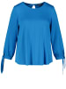 SAMOON Bluse 3/4 Arm in Digital Blue