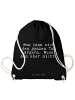 Mr. & Mrs. Panda Gym Rucksack Man kann sich den... mit Spruch in Schwarz