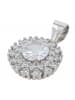 Adeliás Damen Anhänger aus 925 Silber mit Zirkonia in silber