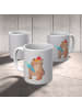 Mr. & Mrs. Panda Camping Tasse Bär Schultüte ohne Spruch in Grau Pastell