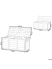Beliani Truhe LOCARNO in Grau/Grün - (W) 112 x (H) 53 x (L) 50 cm