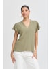 b. young Kurzarm-Bluse BYFILINEN Regular fit in Aloe