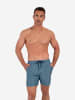 HOM Boxer-Badehose Beach Boxer Cappuccino in blue print