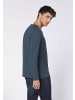 Polo Sylt Longsleeve im Henley-Look in Blau