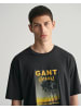 Gant Washed Graphic T-Shirt in Schwarz