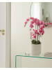 Beliani Kunstpflanze ORCHID in Grün/Rosa - (W) 35 x (H) 65 x (L) 35 cm