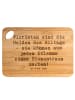 Mr. & Mrs. Panda Schneidebrett Spruch Floristin Heldin mit Spruch in Braun