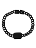 Adeliás Unisex Armband – Panzerarmband aus Edelstahl 19,5 cm in silber