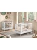 58 aufm Kessel BABYBETT SET 70x140 Keeley Buche Weiß Holz Regal Komfort Stabil