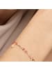 Luxenter Armband aus 925er Sterlingsilber mit rosa Lackierung und 18K Gelbgold-Finish