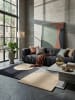 KADIMA DESIGN Teppich Wolle Handgetuftet HALLEIN Abstrakt Wohnzimmer Modern in Grau