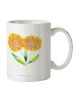 Mr. & Mrs. Panda Kaffeetasse Blume Sonnenblume ohne Spruch in Weiß