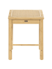 Beliani 2er-Set Hocker EVIRES in Braun/Beige