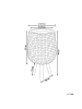 Beliani Outdoor Blumentopf PAVONE in Beige - (W) 27 x (H) 48 x (L) 27 cm