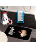 Mr. & Mrs. Panda Badteppich Hase Igel ohne Spruch in Schwarz