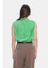 SAINT TROPEZ Ärmellose Bluse AileenSZ Gerade Passform in Greenbriar