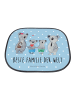 Mr. & Mrs. Panda Sonnenschutz Auto Koala Familie zwei mit Spruch in Blau Pastell