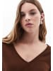 OXXO V-Ausschnitt-Pullover DOWNTOWN BROWN