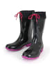 Regenliebe Gummistiefel de Fieselregen Langschaft in schwarz/fuchsia