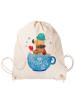 Mr. & Mrs. Panda Drawstring Bag Nachtfalter Schaumbad ohne Spruch in Creme