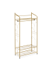 relaxdays Kleiderständer in Gold - (B)78 x (H)161 x (T)36 cm