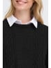 Oxmo Strickpullover OXFSANVI PU 1 in Schwarz