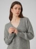 Vero Moda Strickpullover in Medium Grey Melange
