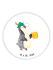Mr. & Mrs. Panda Magnet für Kühlschrank Pinguin Bier ohne Spruch in Weiß