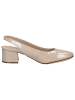 Caprice Slingpumps in BEIGE PATEN