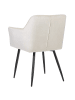 Beliani 2er-Set Esszimmerstuhl JASMIN in Beige/Schwarz