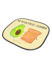 Mr. & Mrs. Panda Sonnenschutz Pkw Avocado Toast mit Spruch in Gelb Pastell