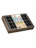 Siena Garden Anzuchtvollholzkiste 24er Topfplatte, 35x24x6 cm in Grau/Braun in Grau/Braun
