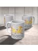 Mr. & Mrs. Panda Keramtiktasse Tanzen Trainerin mit Spruch in Grau Pastell