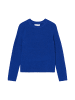 Marc O'Polo Bouclé-Pullover slim in shiny blue