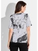 GOLDNER Kurzgröße:  Shirt Shirt in schwarz / weiß / gemustert