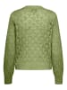 JACQUELINE de YONG Dünner Strick Struktur Pullover Langarm Stretch Sweater JDYLETTY in Grün