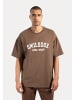 SMILODOX T-Shirt Kayson in Dunkelbraun