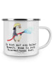 Mr. & Mrs. Panda Emaille Tasse Feuerwehrmann Herz mit Spruch in Weiß