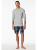 Schiesser Langarmshirt Rundhals in Grau-mel.