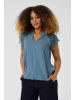 Cream Bluse kurzarm CRNola Straight fit in Blue Heaven